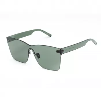 BELSTAFF Occhiali da sole da donna Luminor-Verde - montatura in acetato squadrata, lenti grigio-verdi, protezione UV400, larghezza lente 54 mm