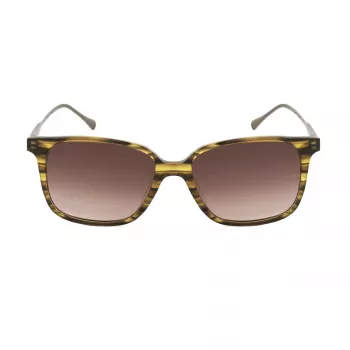 BELSTAFF occhiali da sole donna Bonington BONINGTONS024 - montatura in acetato nera, lenti in policarbonato grigie, protezione UV400, 53 mm larghezza lenti