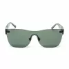 BELSTAFF Donna FLASH-VERDE Occhiali da sole Oversized Shield - Montatura in acetato verde, lenti grigie a specchio, UV400