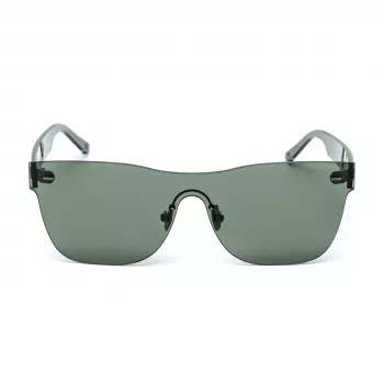 BELSTAFF Donna FLASH-VERDE Occhiali da sole Oversized Shield - Montatura in acetato verde, lenti grigie a specchio, UV400