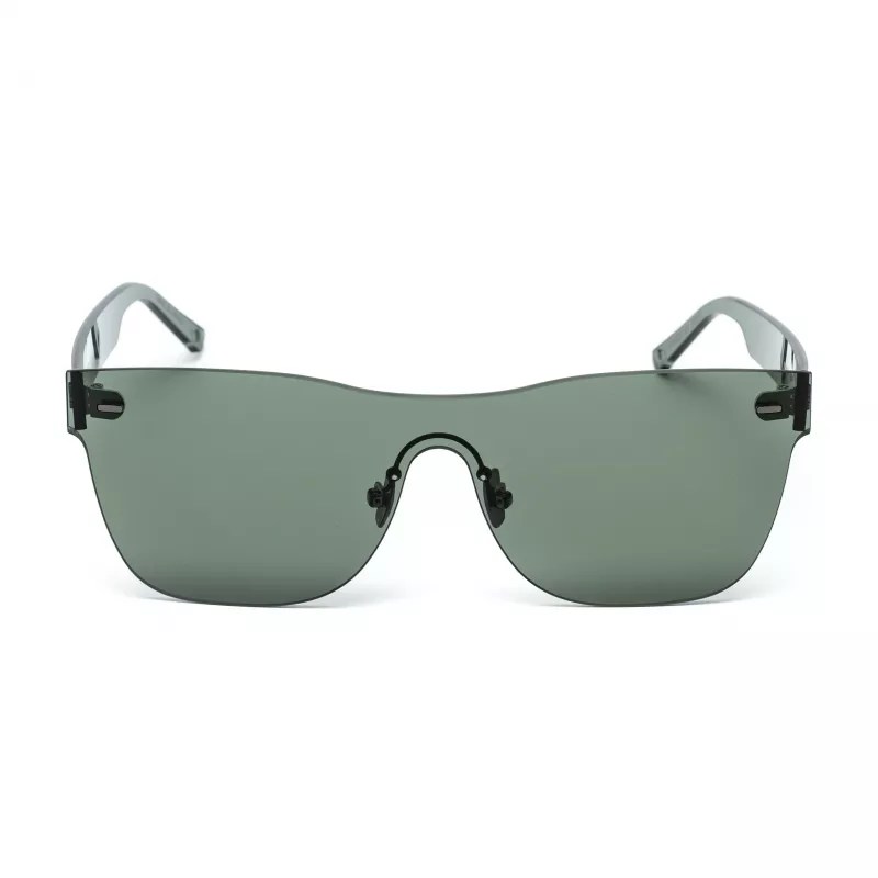 BELSTAFF Donna FLASH-VERDE Occhiali da sole Oversized Shield - Montatura in acetato verde, lenti grigie a specchio, UV400