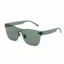 BELSTAFF Donna FLASH-VERDE Occhiali da sole Oversized Shield - Montatura in acetato verde, lenti grigie a specchio, UV400