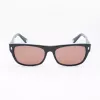 BELSTAFF Hudson-S185 Occhiali da sole donna - Montatura nera, lenti grigie, 54 mm
