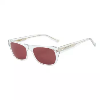 BELSTAFF Occhiali da sole da donna Hudson-S186 rettangolari - montatura in acetato nera, lenti in policarbonato grigie, 54/17/145 mm