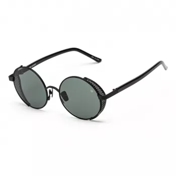 BELSTAFF Women Trophy II Occhiali da sole - Montatura in acetato nero, lenti grigie, 53 mm