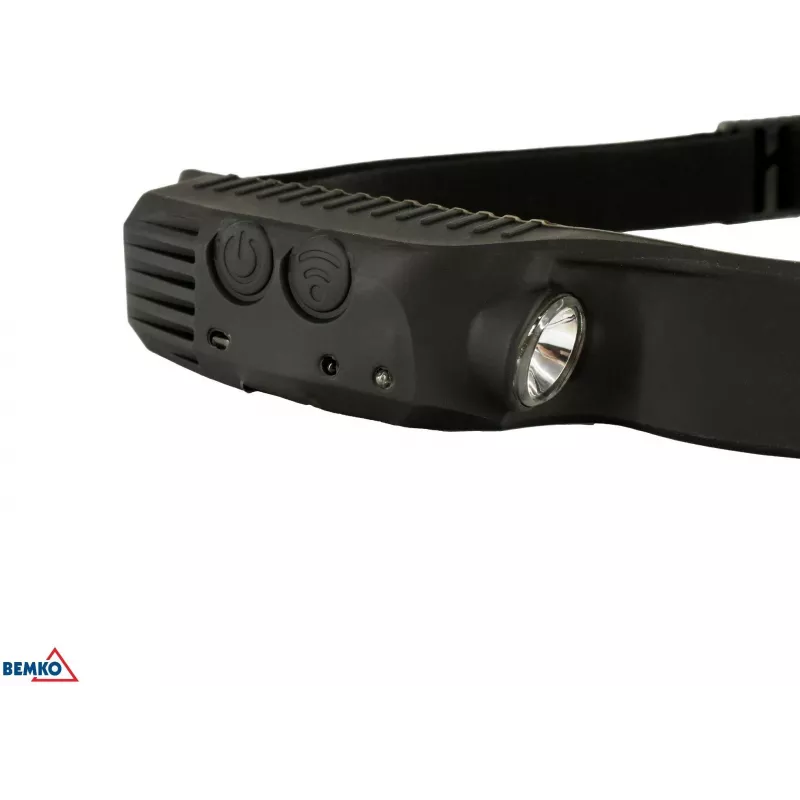 BEMKO C49-LTC01 lampada frontale LED ricaricabile, 1200 mAh, 100 lumen, IPX4, portata 80 m