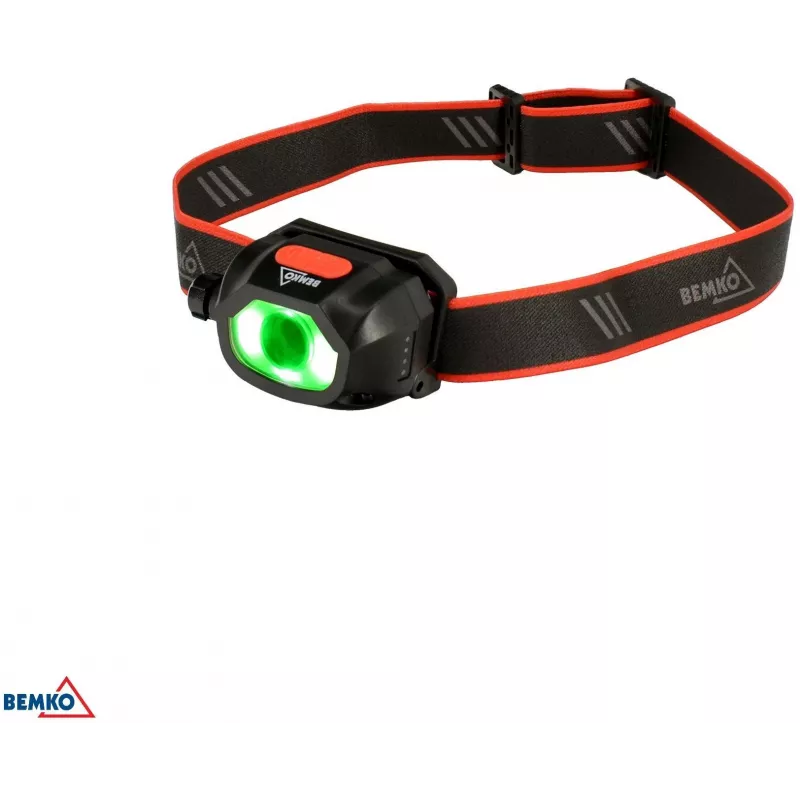 BEMKO C49-LTC02 lampada frontale LED ricaricabile multifunzione, 200lm, 6500K, 1200mAh, IP44