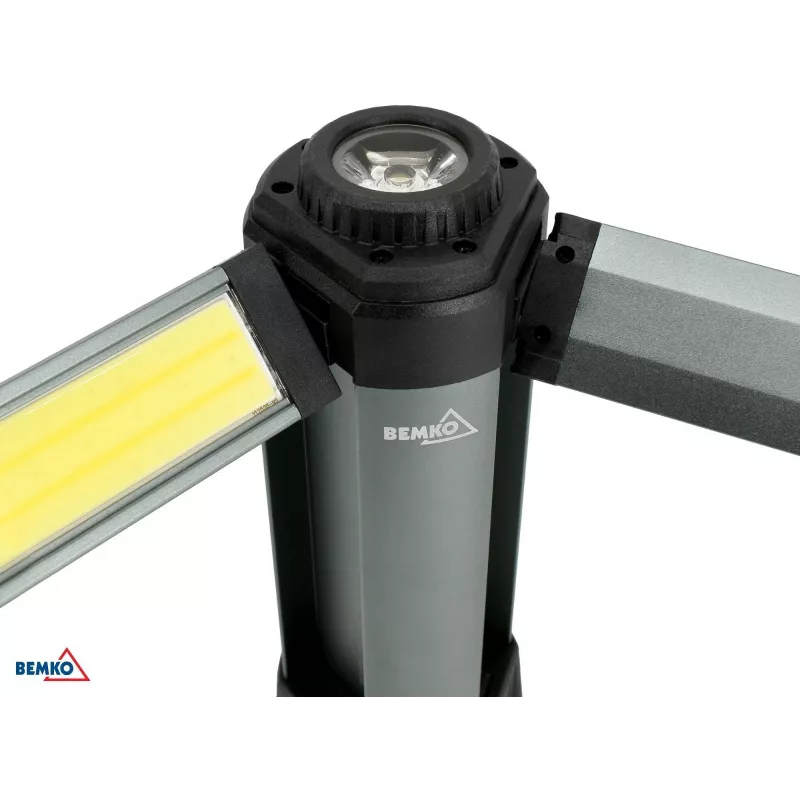 BEMKO C49-LTW09 torcia LED multifunzione, 6000 mAh, IP42