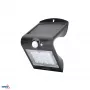BEMKO TRINGO faretto LED solare 1,5W 220lm 4000K IP65 nero con sensore PIR C83-SOT-001BL-PIR
