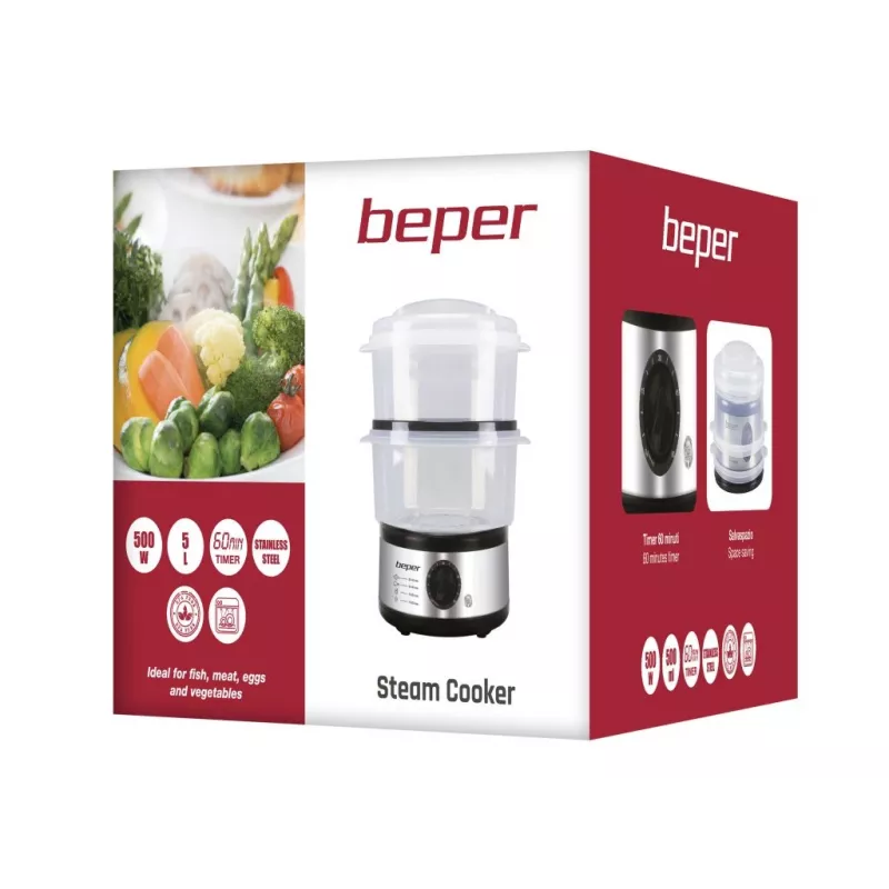 Beper BC.261 macchina per il pane 550W 12 programmi 900g acciaio inox