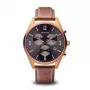 Bering Orologio al quarzo da uomo Classic 10542-562 42mm quadrante marrone cinturino mesh in acciaio inox marrone