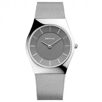 BERING Orologio uomo Classic al quarzo 11936-309 36mm quadrante blu bracciale milanese argento