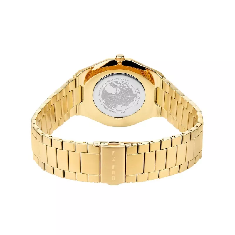 Bering Uomo Classic Orologio al Quarzo 19641-730 45mm Quadrante Blu Mesh Acciaio