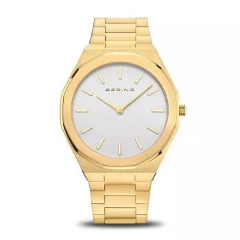 Bering Uomo Classic Orologio al Quarzo 19641-730 45mm Quadrante Blu Mesh Acciaio