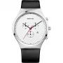 Bering Orologio uomo Classic al quarzo 40 mm acciaio inox quadrante blu mesh argento 14740-404