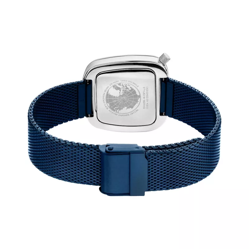 BERING Orologio donna 18034-307 (34 mm) - Oro rosa e quadrante blu sunray