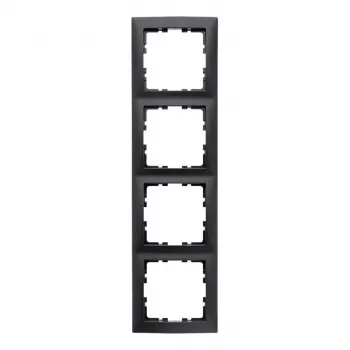 Berker 10149949 S.1 placca per 4 interruttori, antracite opaco