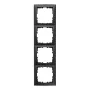 Berker 10149949 S.1 placca per 4 interruttori, antracite opaco