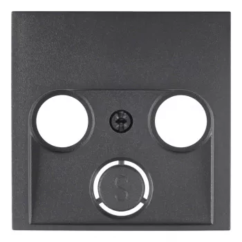 Berker 12031606 placca centrale per presa antenna, serie B.1/B.3, bianco polare