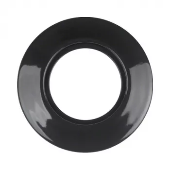 Berker 138165 Cornice in porcellana, 1 modulo, Serie 1930, nero (Rosenthal)
