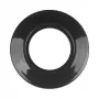 Berker 138165 Cornice in porcellana, 1 modulo, Serie 1930, nero (Rosenthal)
