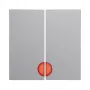Berker 16278989 Placca con lente rossa, Bianco polare
