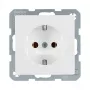 Berker 41436089 Presa Schuko bianco polare velvet