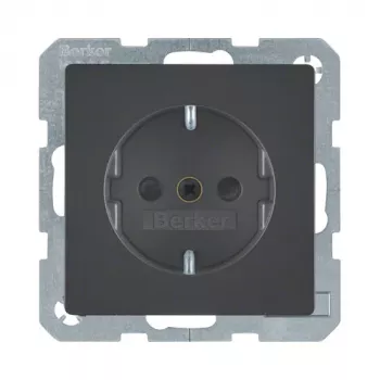 Berker 47236086 presa SCHUKO Q.1/Q.3 antracite vellutato