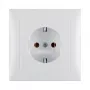 Berker 47429909 presa da incasso con placca S.1, Schuko tipo F, 16A 250V, bianco polare