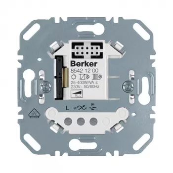 Berker 85421200 Modulo dimmer universale a sfioramento, 1 canale, da incasso, 230 V, 20-420 W/VA, compatibile LED