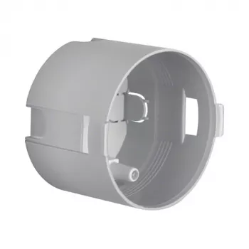 Berker 91820 Scatola doppia da incasso con scarico di trazione per applicazioni mobili, 45 mm, grigia