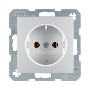 Berker B.1 Presa Schuko in alluminio 16A da incasso
