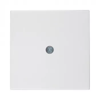 Berker placca centrale per uscita cavo, bianco polare (55x55mm, IP20, incasso) - 10198989