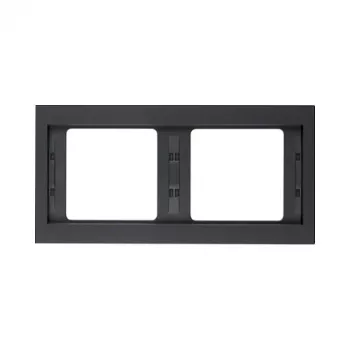 Berker K.1 Placca coprifrutto 2 posti antracite opaco verniciato 13637006