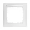Berker S.1 Placca a 1 posto con campo per etichetta, bianco polare lucido (10119919)