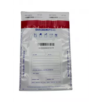 BESTPAK SAFEMONEYBAG Bustine di sicurezza per versamenti trasparenti B5 190x260+35 mm 100 pezzi
