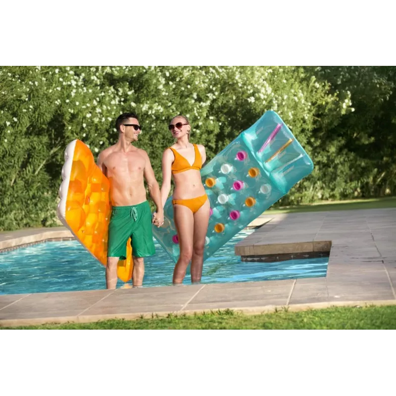 Bestway 43014 materassino gonfiabile per piscina, blu, 188 x 71 cm