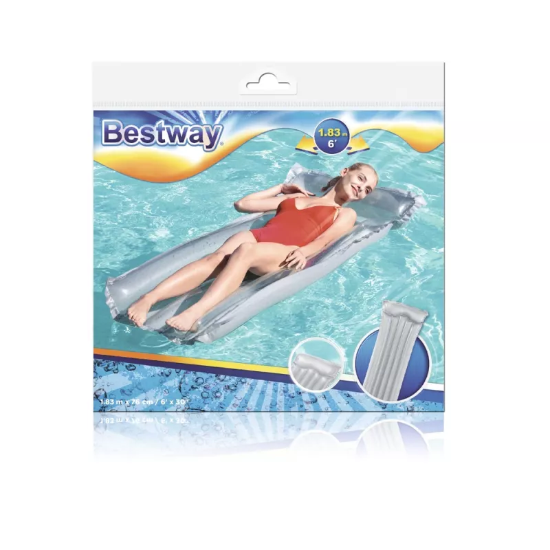 Bestway 44013 materassino gonfiabile da nuoto grigio 183 x 76 cm
