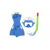 Bestway Set da immersione blu maschera, pinne, boccaglio 25039