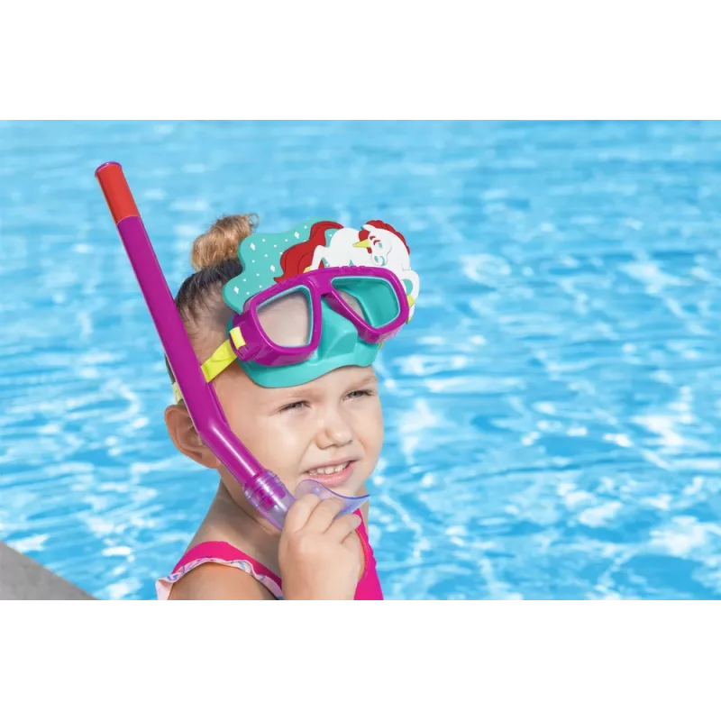 Bestway Hydro-Swim maschera da immersione e set snorkeling - rosa