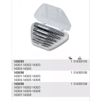 Set estrattori viti BETA 8 pezzi 1430/S8