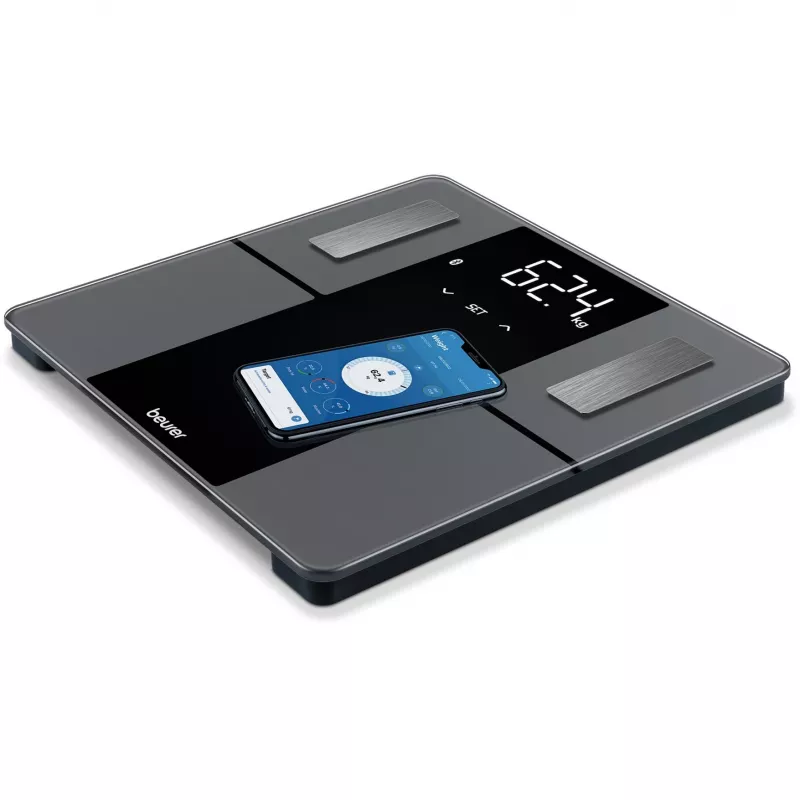 Beurer BF 500 Super Black Edition Bilancia diagnostica con Bluetooth