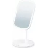 Beurer BS 47 specchio cosmetico illuminato con ingrandimento 5x, batteria ricaricabile e illuminazione LED dimmerabile 10468
