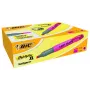 BIC Brite Liner Grip evidenziatore, punta a scalpello, rosa, larghezza tratto 1,7-5,1 mm, 1 pezzo