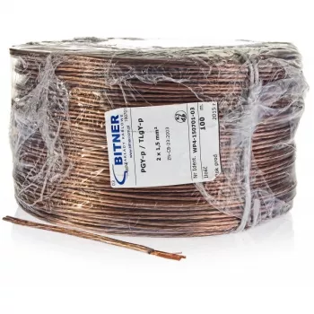 BITNER BiTsound PGY-p (TLgY) cavo per diffusori 2x1mm2 100m rotolo