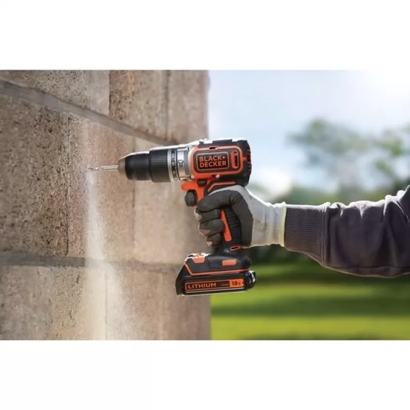 Black & Decker BL188N-XJ Trapano avvitatore a percussione senza spazzole 18V 1650 RPM