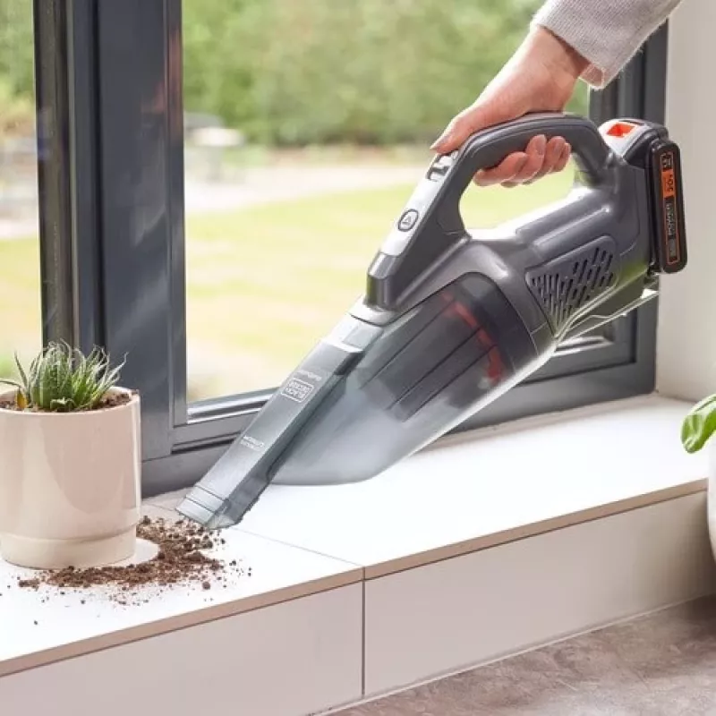 BLACK+DECKER BCHV001C1 Powerconnect aspirabriciole auto 12V, 0,56L senza sacchetto, nero/grigio/arancione