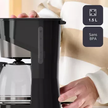 BLACK+DECKER BXCO1001E Macchina per caffè filtro 1000 W 12 tazze, 1,5 L, nero