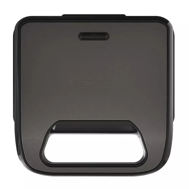 BLACK+DECKER BXSA754E sandwich maker, waffle maker e grill 3 in 1 con 3 piastre antiaderenti intercambiabili, 750 W, acciaio inox