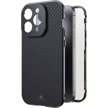 Black Rock Cover 360° Glass per Apple iPhone 15 Pro, carbonio vero (00221268)